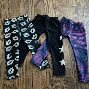 Very cute and trendy Zara Terez assorted toddler pants. Size 4T